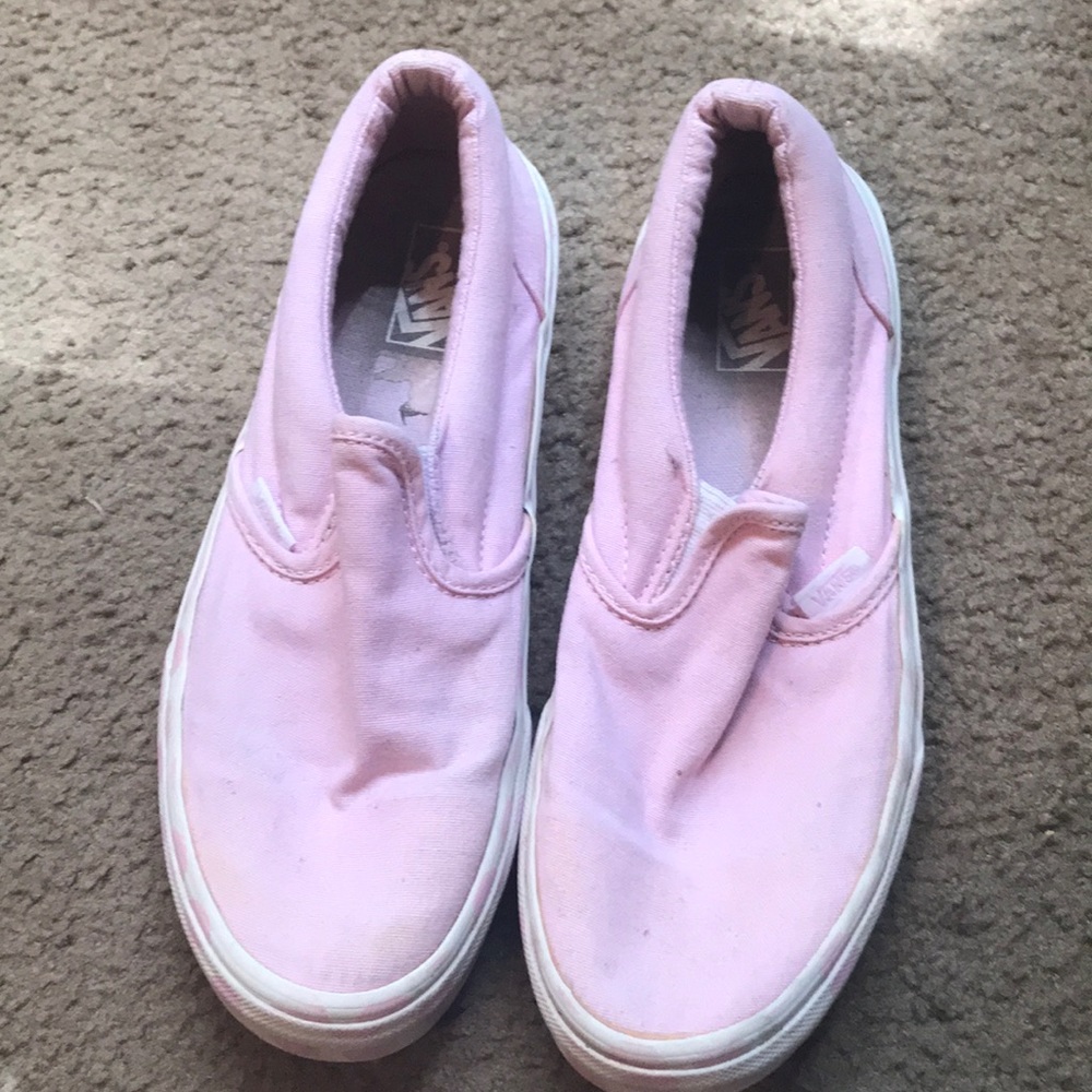 Baby pink Slip on vans